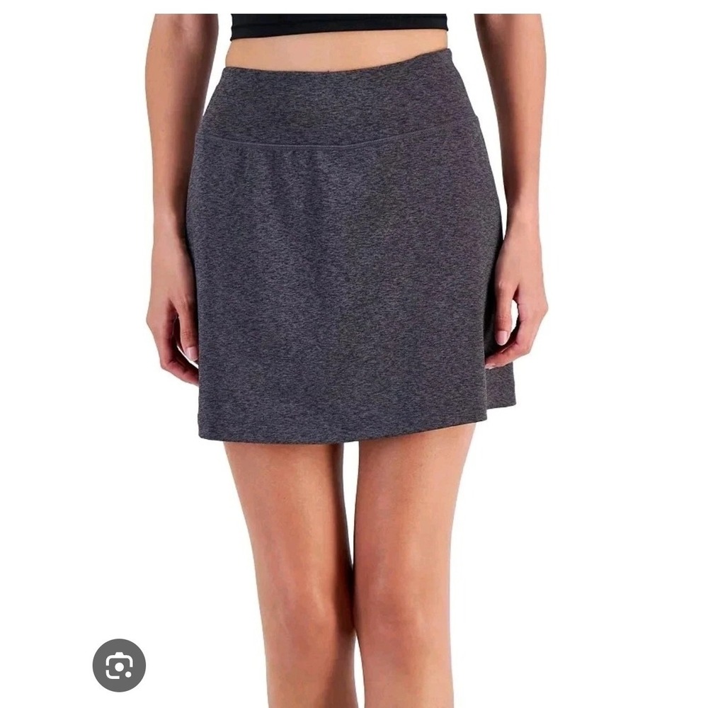 NWT IDEOLOGY Small Women's Active Fitness Tennis Skirts Gray Charcoal Skort